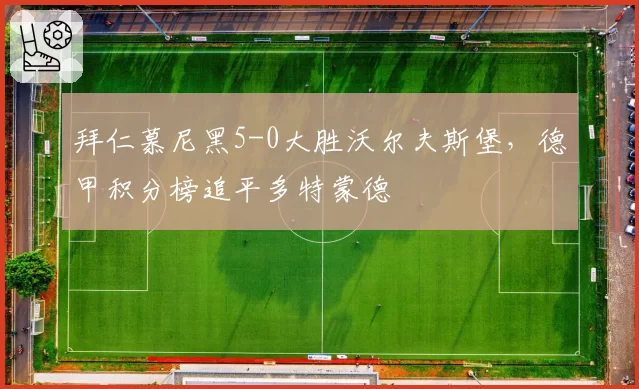 拜仁慕尼黑5-0大胜沃尔夫斯堡，德甲积分榜追平多特蒙德